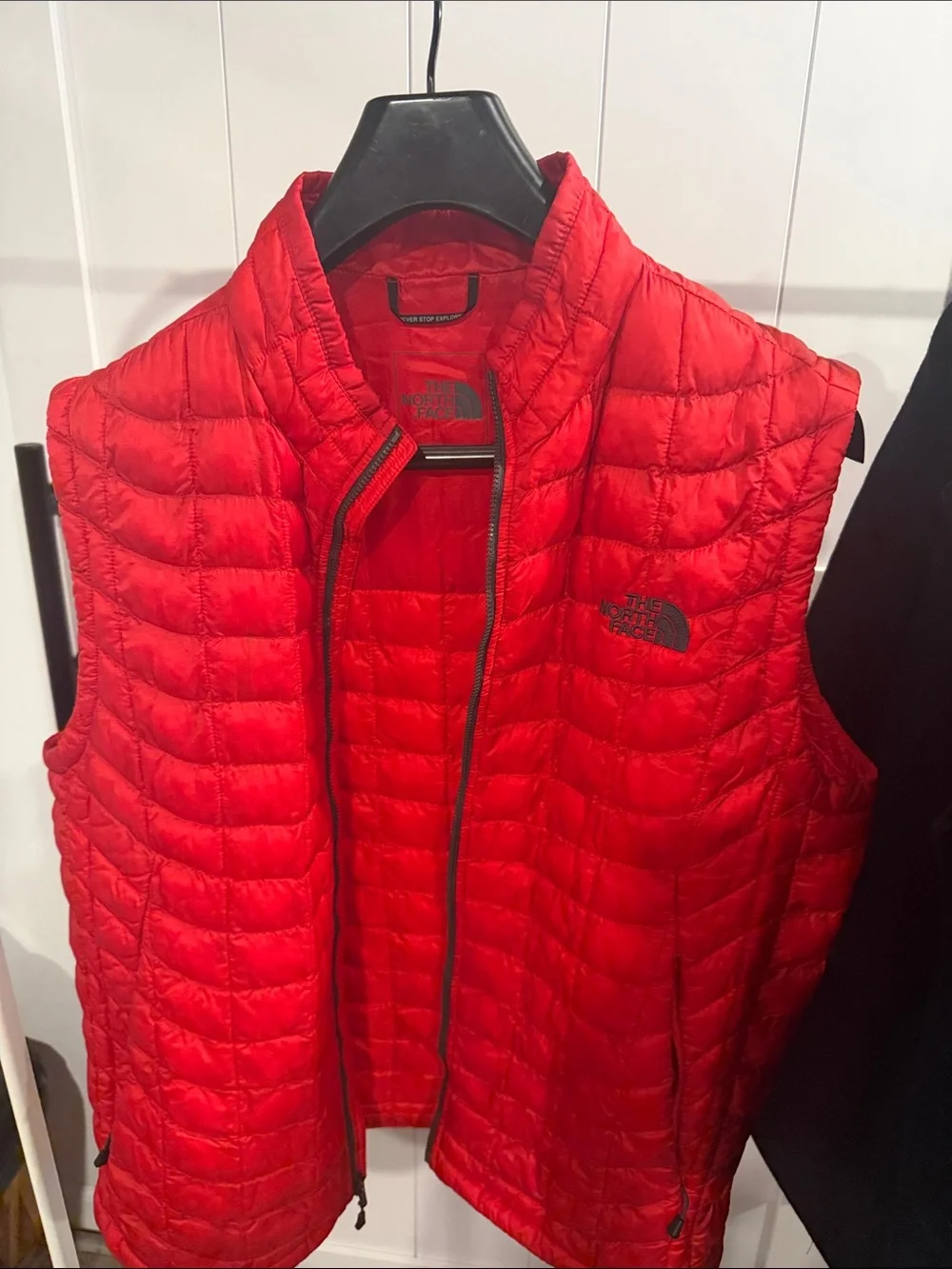 The North Face Red Quilted Vest